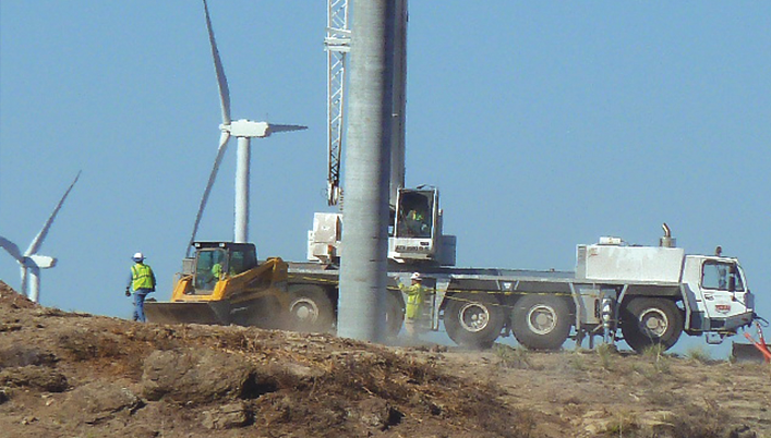 wind turbines construction