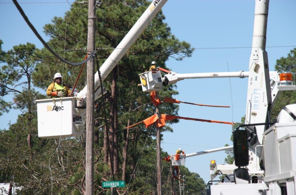 Distribution Repairs Through Hurricanes Florence and Michael