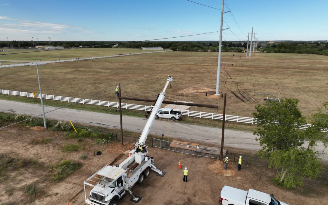 T-Line Work in Bastrop, Texas