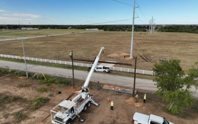 T-Line Work in Bastrop, Texas